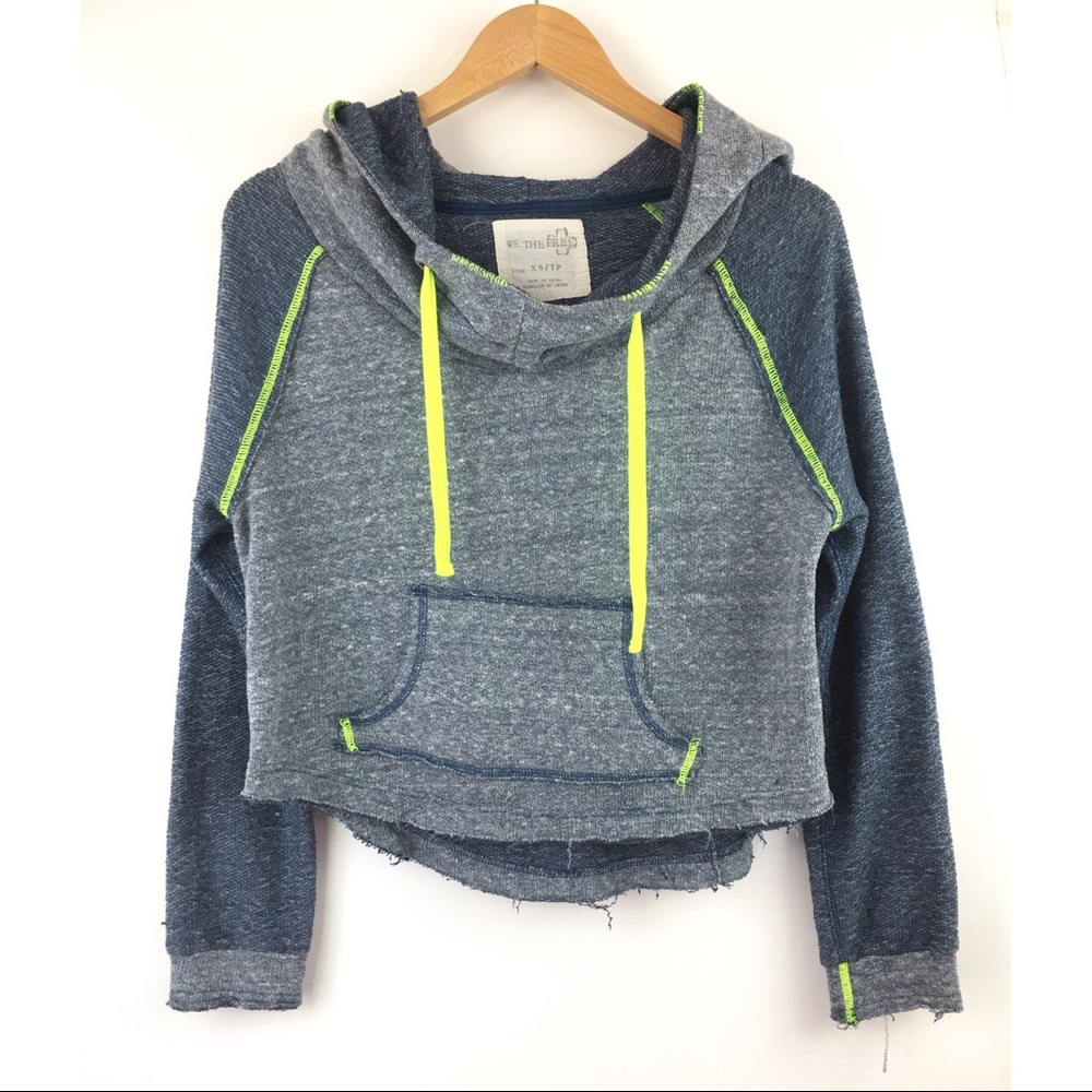 Free People We The Free Crop Sweatshirt Sz XS